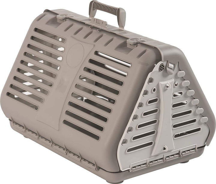 Rotho Toby Faltbare Transportbox für Katzen, kleine Hunde und Kleintiere, Kunststoff (PP) BPA-frei,