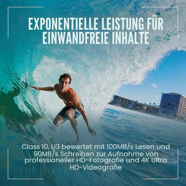 PNY PRO Elite 1TB microSDXC-Speicherkarte + SD-Adapter mit A2 App Performance + 100MB/s Lesegeschwin