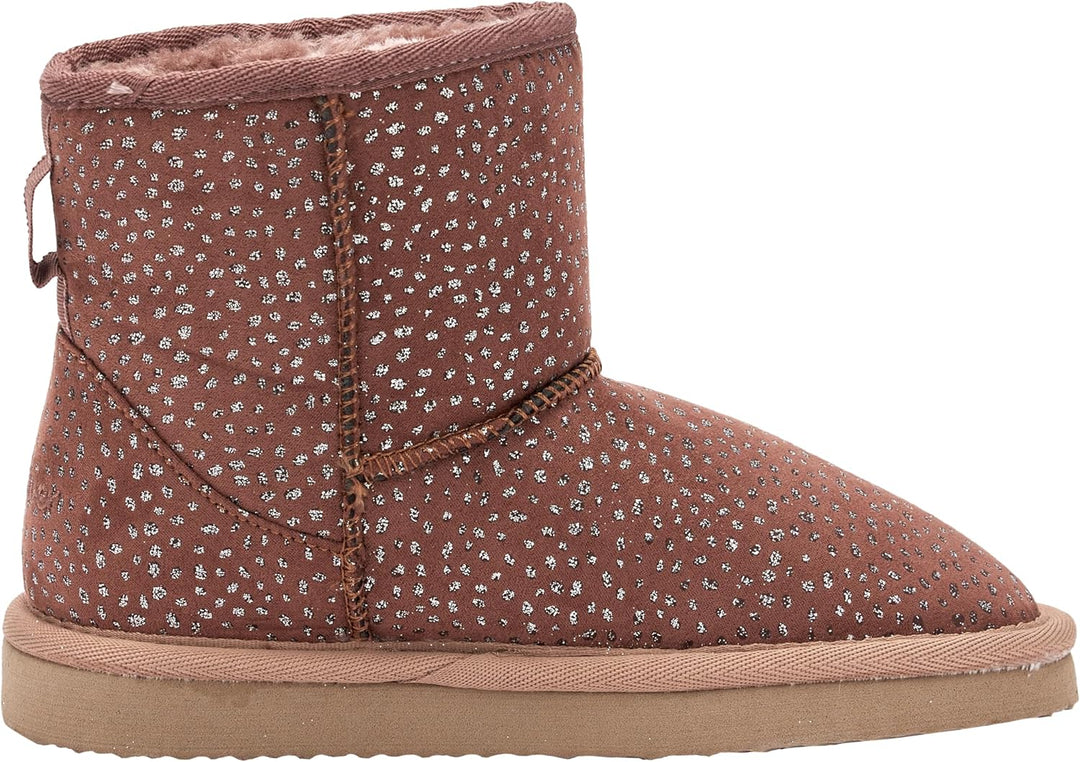s.Oliver Mädchen Winterstiefeletten ohne Absatz Gefüttert Glitzer 32 EU Old Pink, 32 EU Old Pink