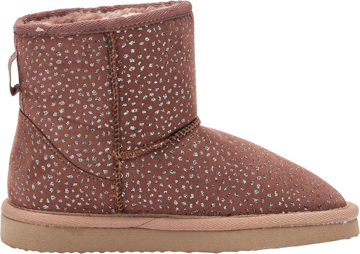 s.Oliver Mädchen Winterstiefeletten ohne Absatz Gefüttert Glitzer 32 EU Old Pink, 32 EU Old Pink