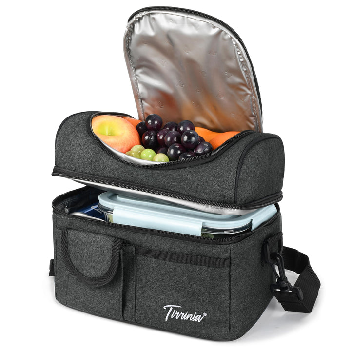 Kato Tirrinia 20L Gross Kühltasche Isoliertasche, Faltbar Picknickkorb Kühlbox mit Flaschentasche 2