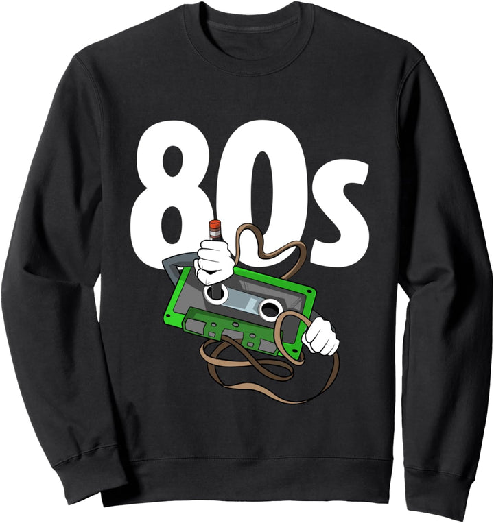 80er Jahre - 80s Party Kassette Kostüm Sweatshirt