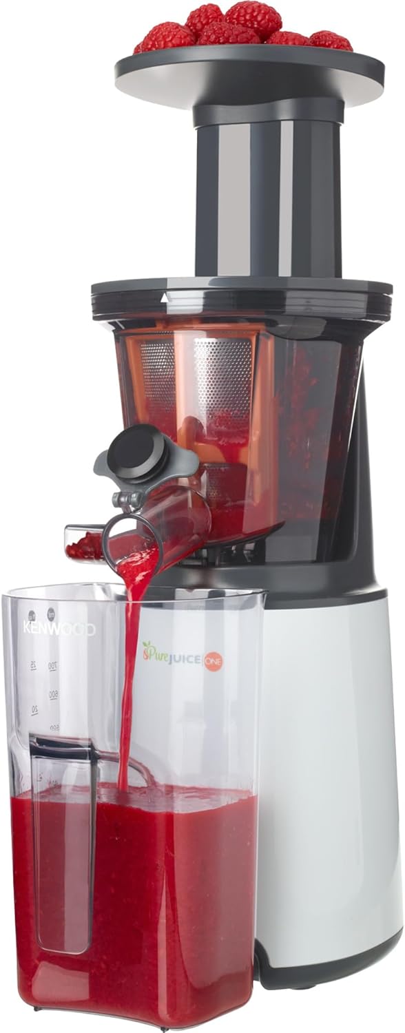 Kenwood JMP400WH Entsafter | 1 L Saftbehälter | 1,3 L Trester-Behälter |