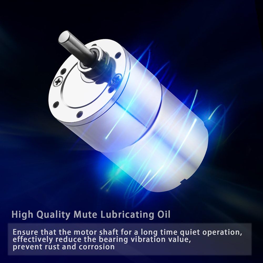 Greartisan DC 12V 60RPM Getriebemotor Hohe Drehmoment Elektrische Mikrodrehzahl Reduktion Getriebemo