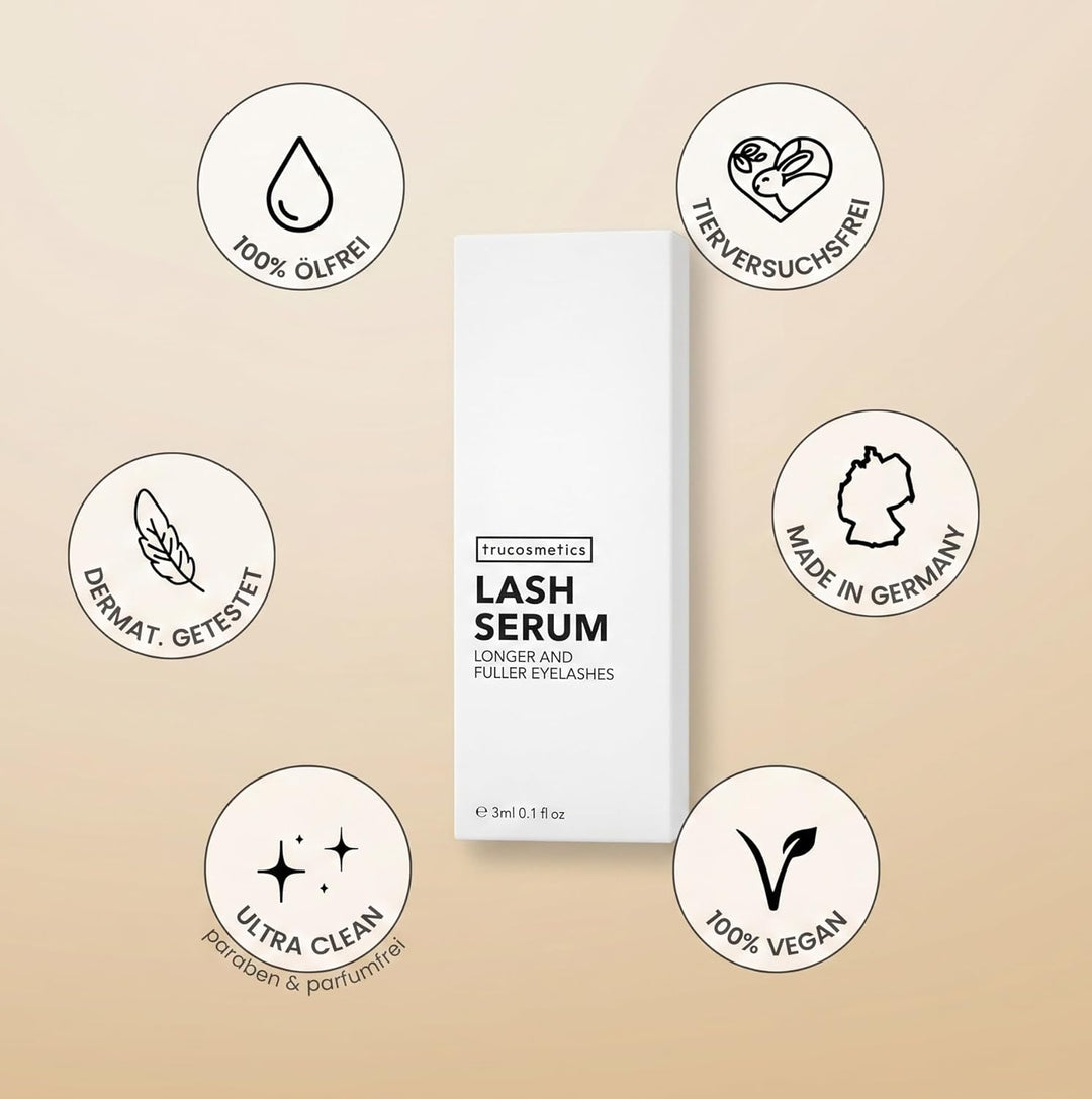 LASH SERUM - Wimpernserum - längere, dichtere Wimpern in nur wenigen Wochen