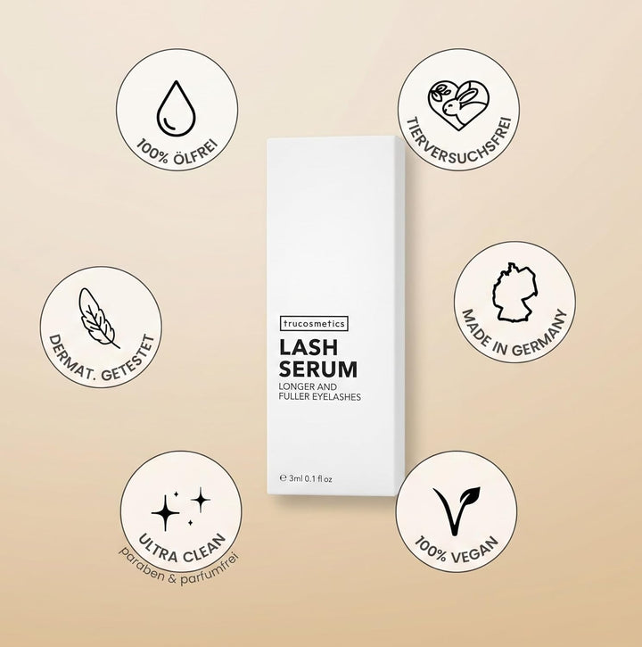 LASH SERUM - Wimpernserum - längere, dichtere Wimpern in nur wenigen Wochen
