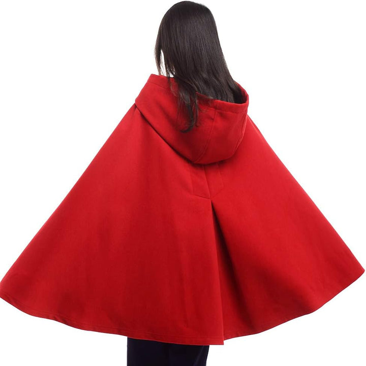 GRACEART Mittelalterliche Unisex Vampir Umhang Gothic Cosplay Kostüm, Robe mit Kapuze Cape Mantel Um