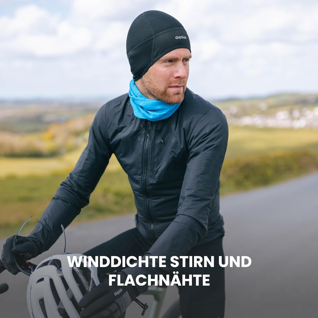 GripGrab Dünne Winter Fahrrad Unterhelm Mütze mit Winddichter Stirn Leichte Thermo Radsport Skull Ca