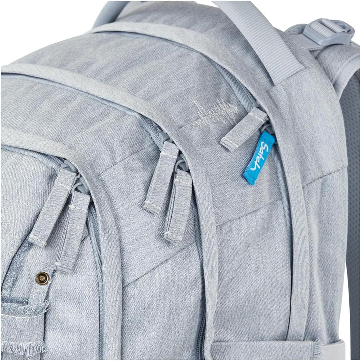 Satch Pack Set Set 3 teilig ab 5. Klasse ergonomisch 30L Stauraum mit Schlamperbox Sportbeutel Washe