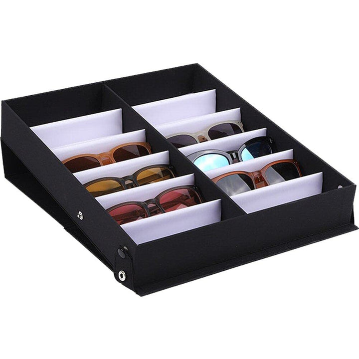 Ericetion 12-Slot Brillenablage - Sonnenbrillen-Display-Case, Brillenorganizer & Halter