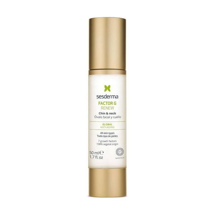 Sesderma | Factor G Renew Kinn und Hals | Hydratisierte und Erneuerte Haut | Anti-Aging-Pflege | Ver