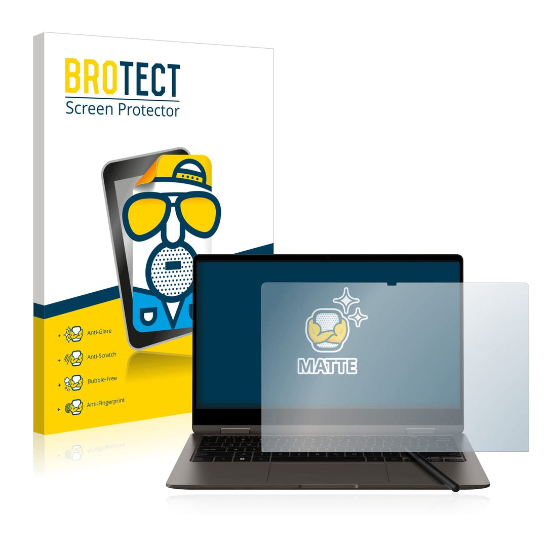 BROTECT Entspiegelungs-Schutzfolie für Samsung Galaxy Book3 360 13" Matte Displayschutz-Folie, Anti-