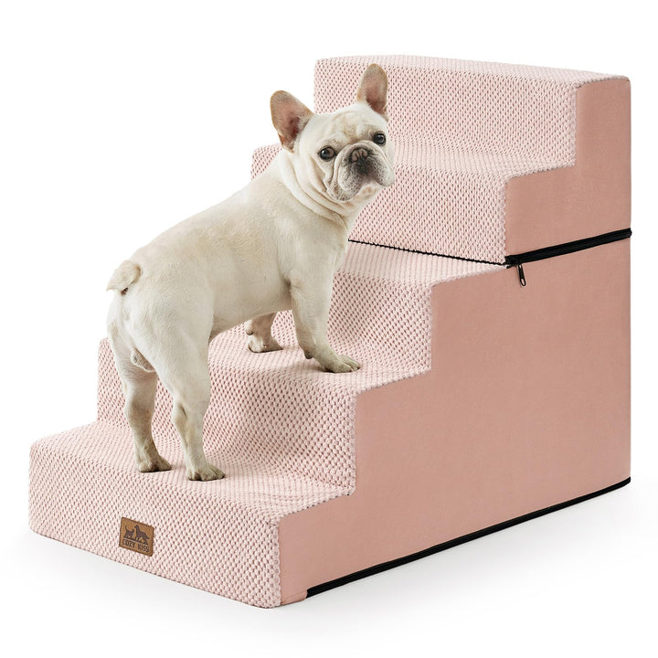 COZY KISS Hundetreppe für Kleine Hunde 60cm, 2-in-1 Haustiertreppe für Couch Bett Sofa, rutschfeste