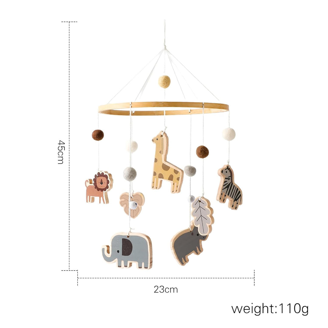 Mobile Baby Windspiele mit bunten Safari, Wickeltisch für Kinderzimmer-Dekoration, Anhänger Bettgloc