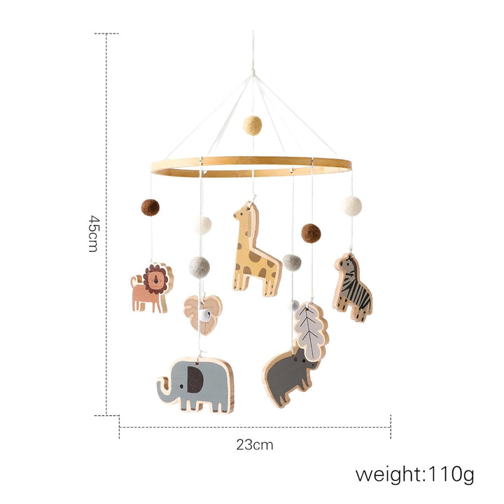 Mobile Baby Windspiele mit bunten Safari, Wickeltisch für Kinderzimmer-Dekoration, Anhänger Bettgloc