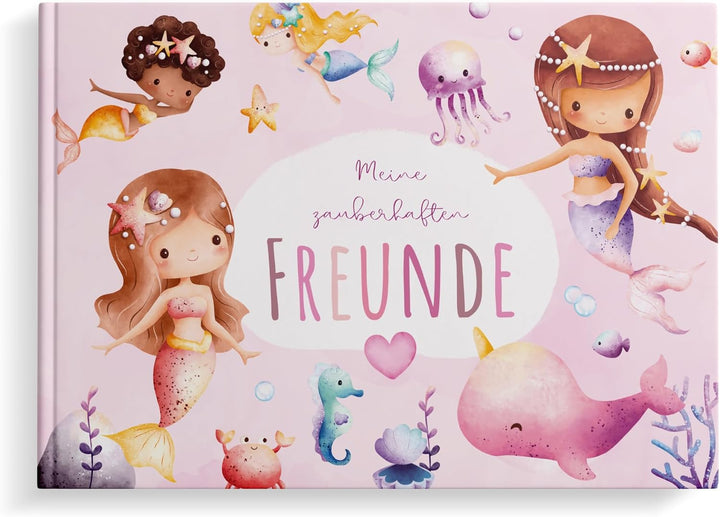 MeinBaby123® Freundebuch für Kinder, Freundschaftsbuch, Freundebuch Kindergarten, Freundebuch Schule