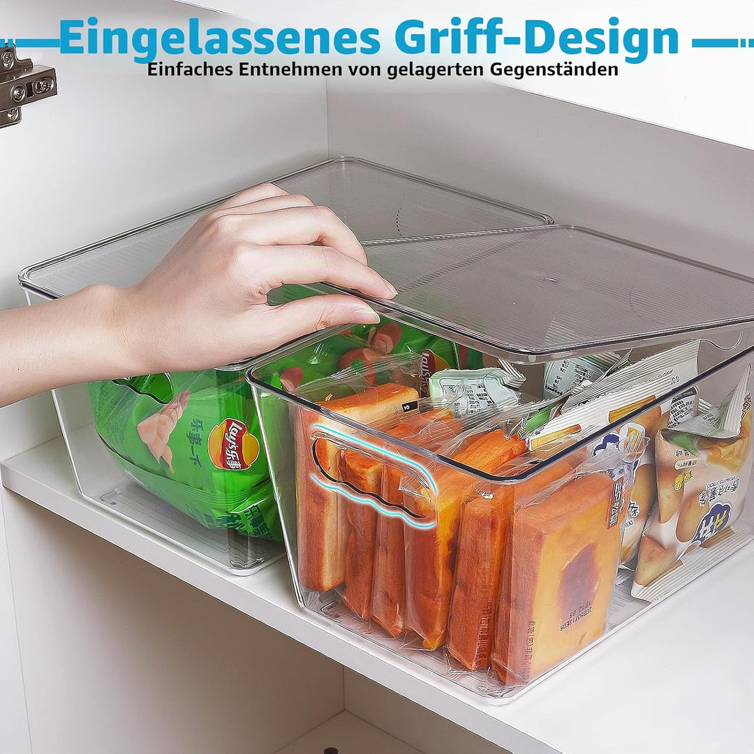 Kühlschrank Organizer, Aufbewahrung Kühlschrank, Stapelbar Küchen Organizer für den Einsatz in Kühls