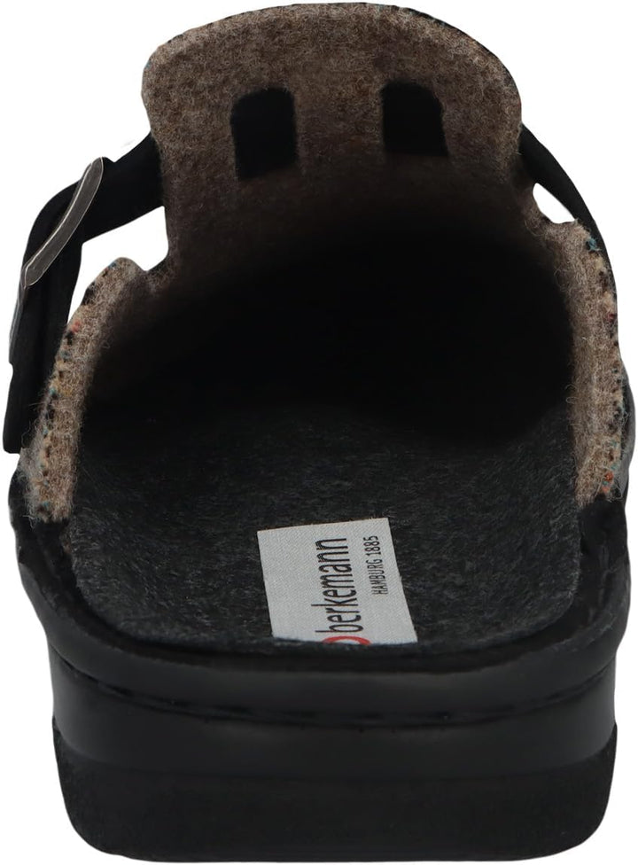Berkemann Herren Mirko Pantoffeln 41.5 EU Dunkelbraun Blau Karo, 41.5 EU Dunkelbraun Blau Karo
