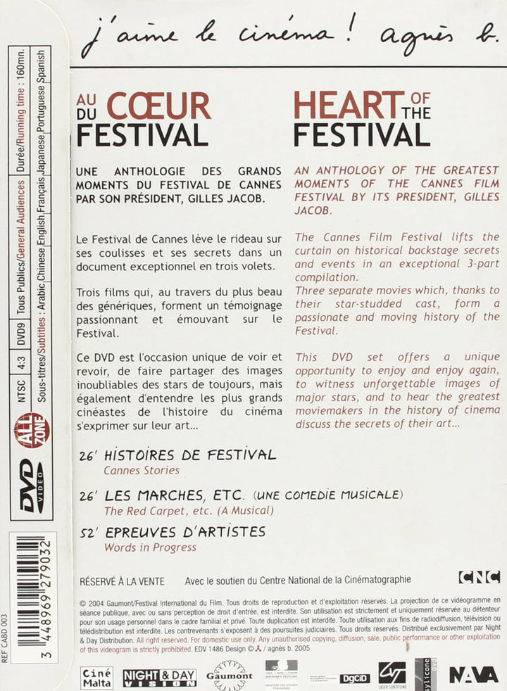 Heart of the Festival - Gilles Jacob Cannes Collection [FR Import], DVD