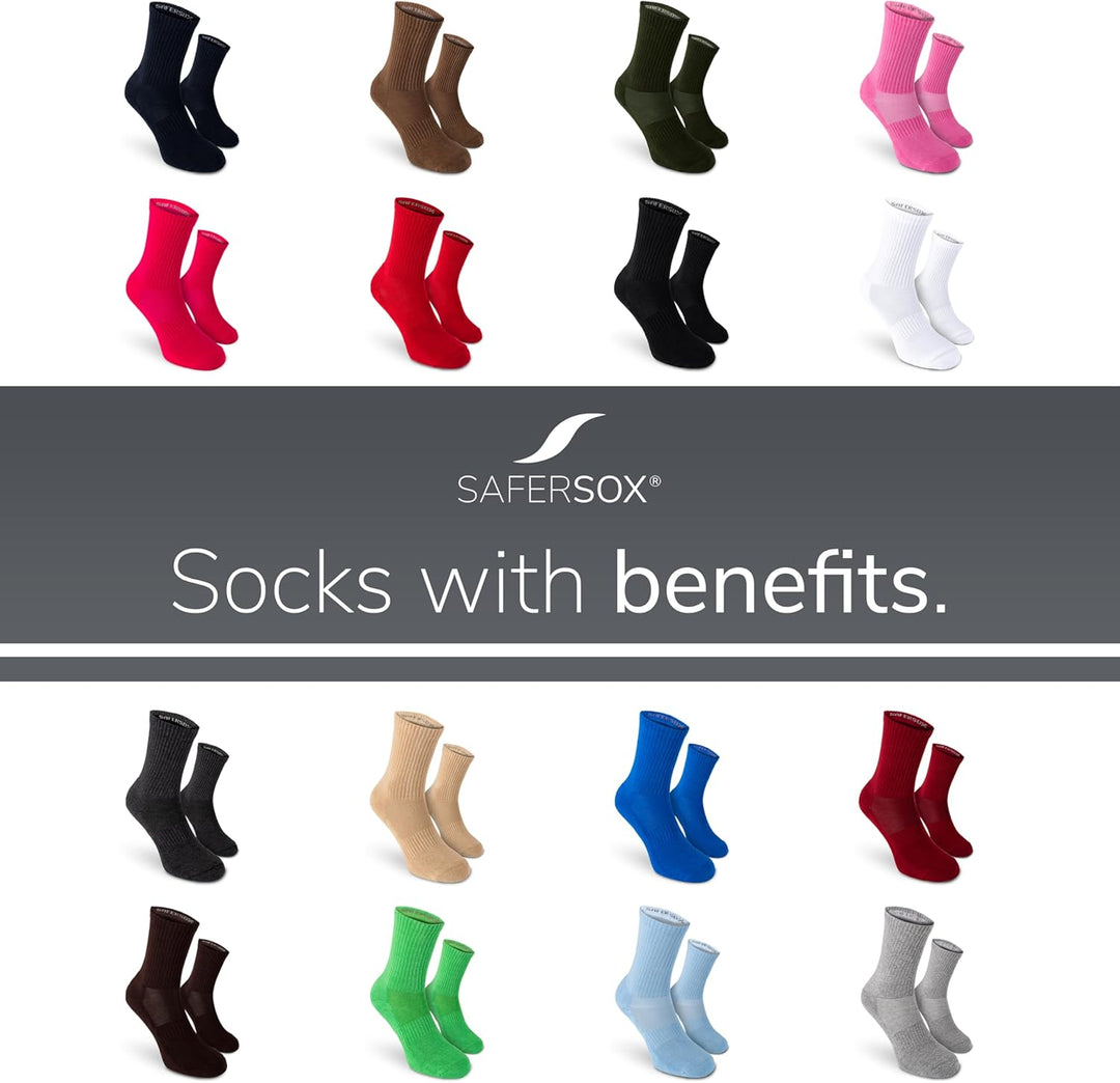Safersox Sportsocken - Mückenschutz-Socken - in vielen Farben erhältlich! 43-46 3er Vorteilspack Wei