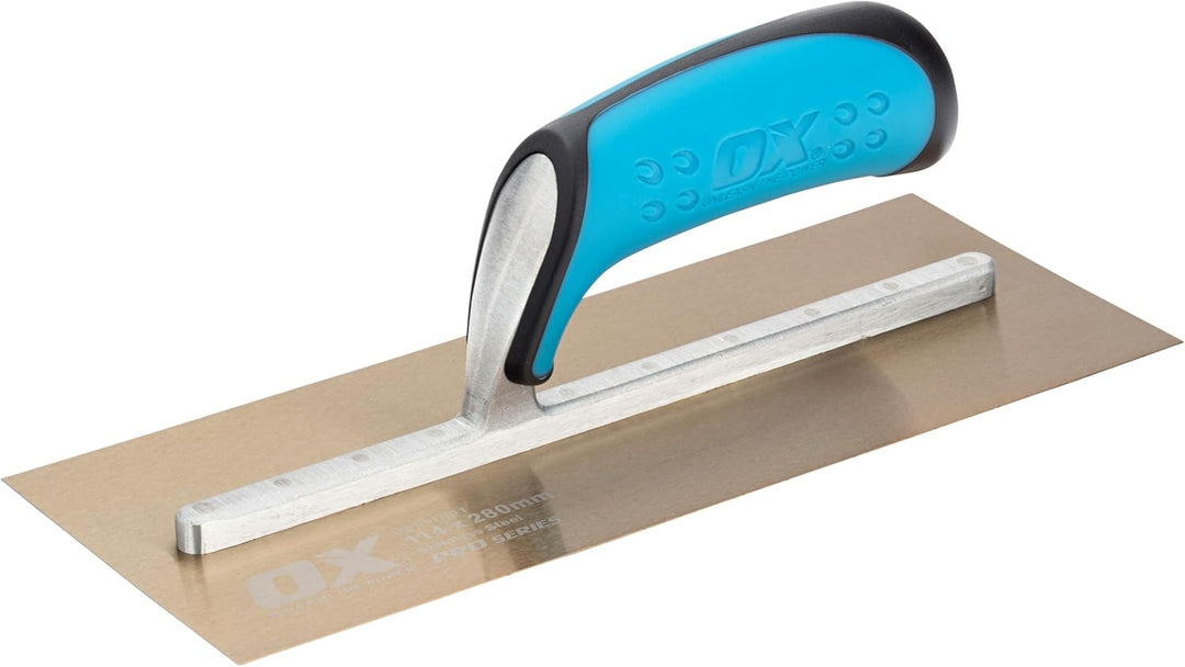 OX Pro Stainless Steel Plasterers Trowel - 114 X 280mm 114 x 280 mm, 114 x 280 mm