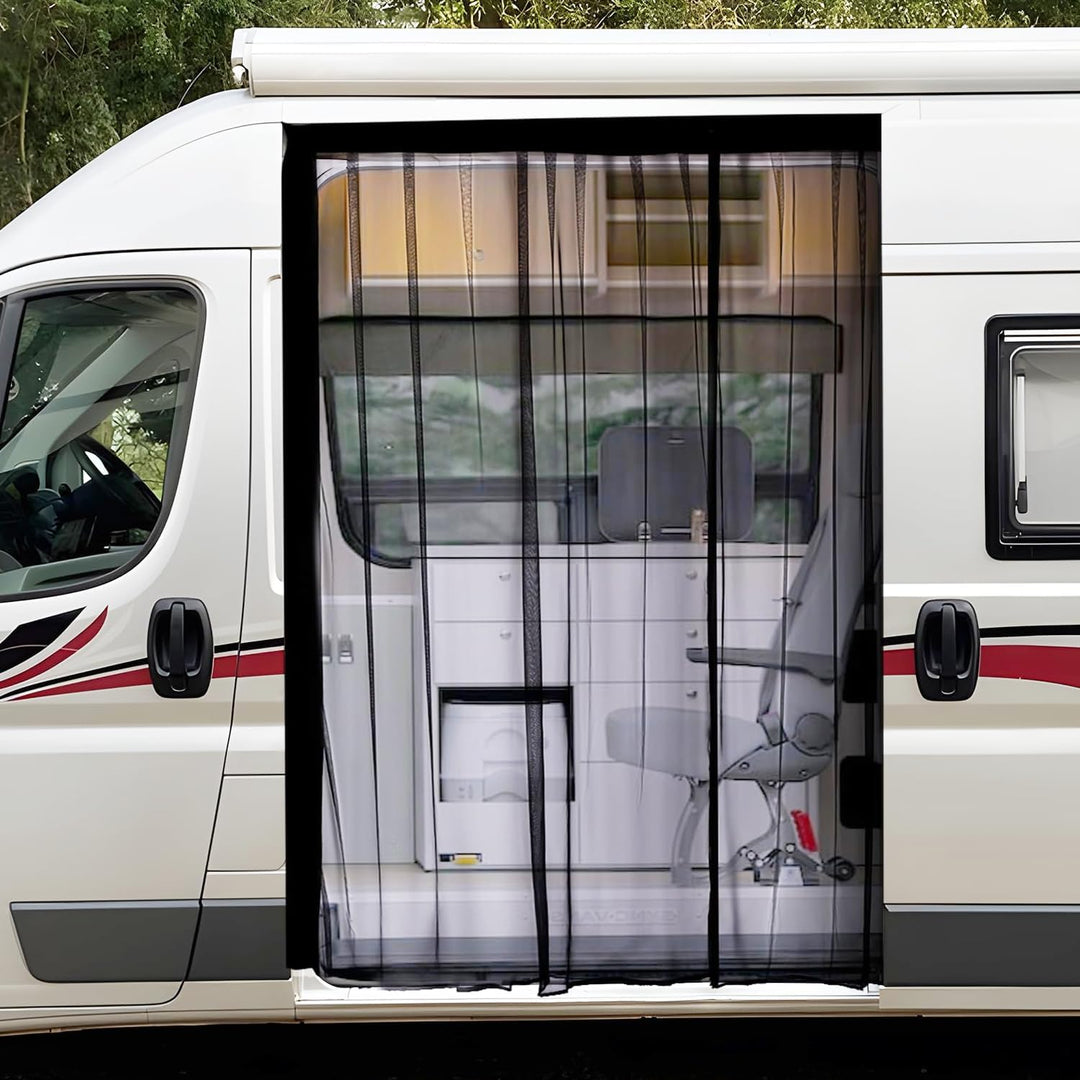 Moskitonetz Magnetisch für VW T5 T6 Schiebetür, Insektennetz & Auto-Fliegengitter mit Sonnenschutz u