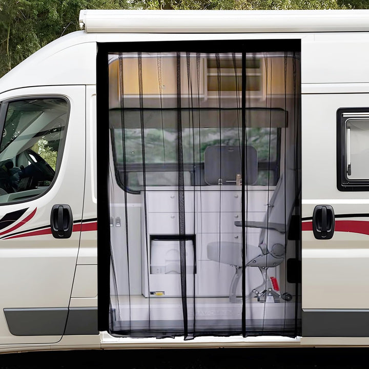 Moskitonetz Magnetisch für VW T5 T6 Schiebetür, Insektennetz & Auto-Fliegengitter mit Sonnenschutz u