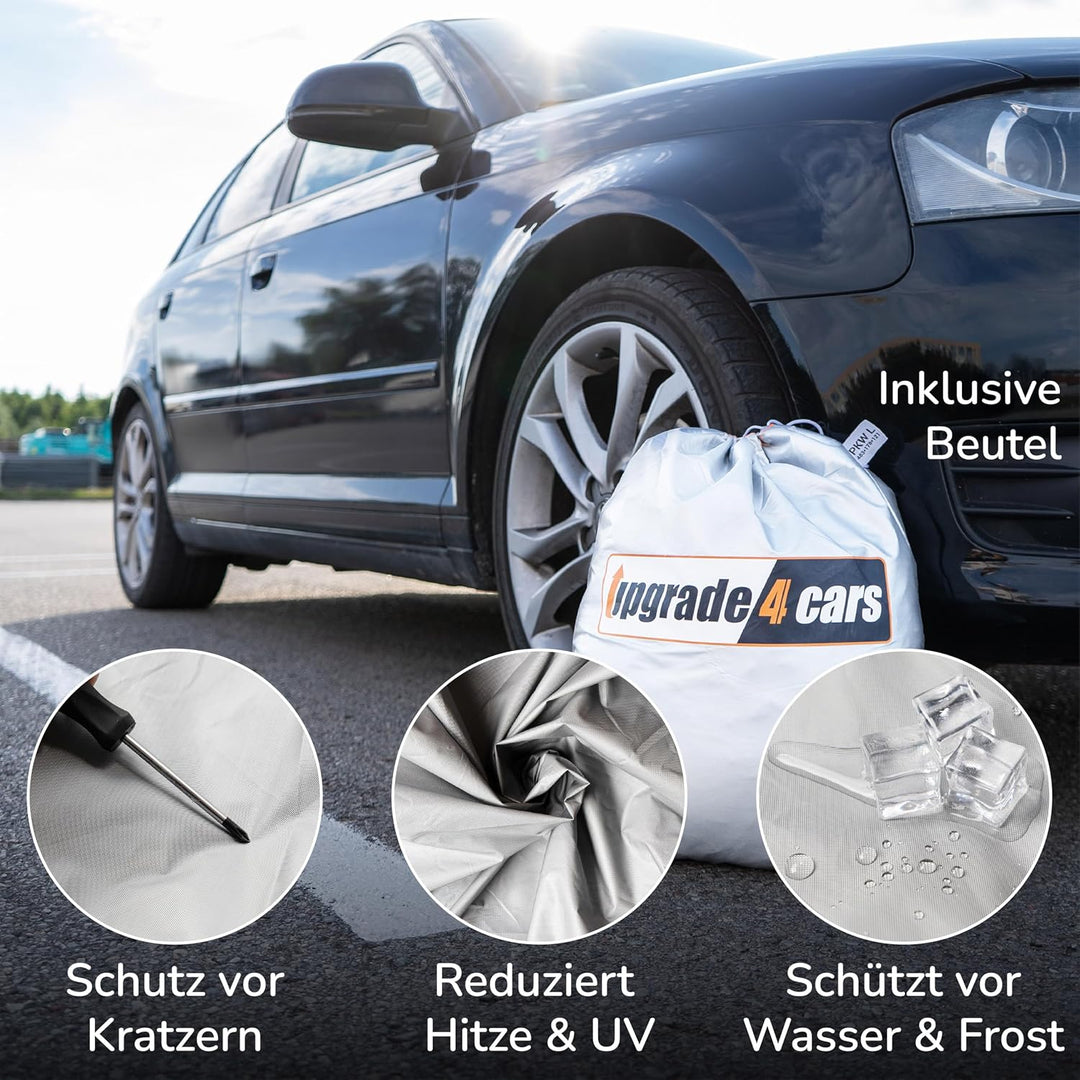 Upgrade4cars Autoabdeckung Outdoor Vollgarage Version 2026 atmungsaktiv &amp; wasserdicht | Auto Abdeckp