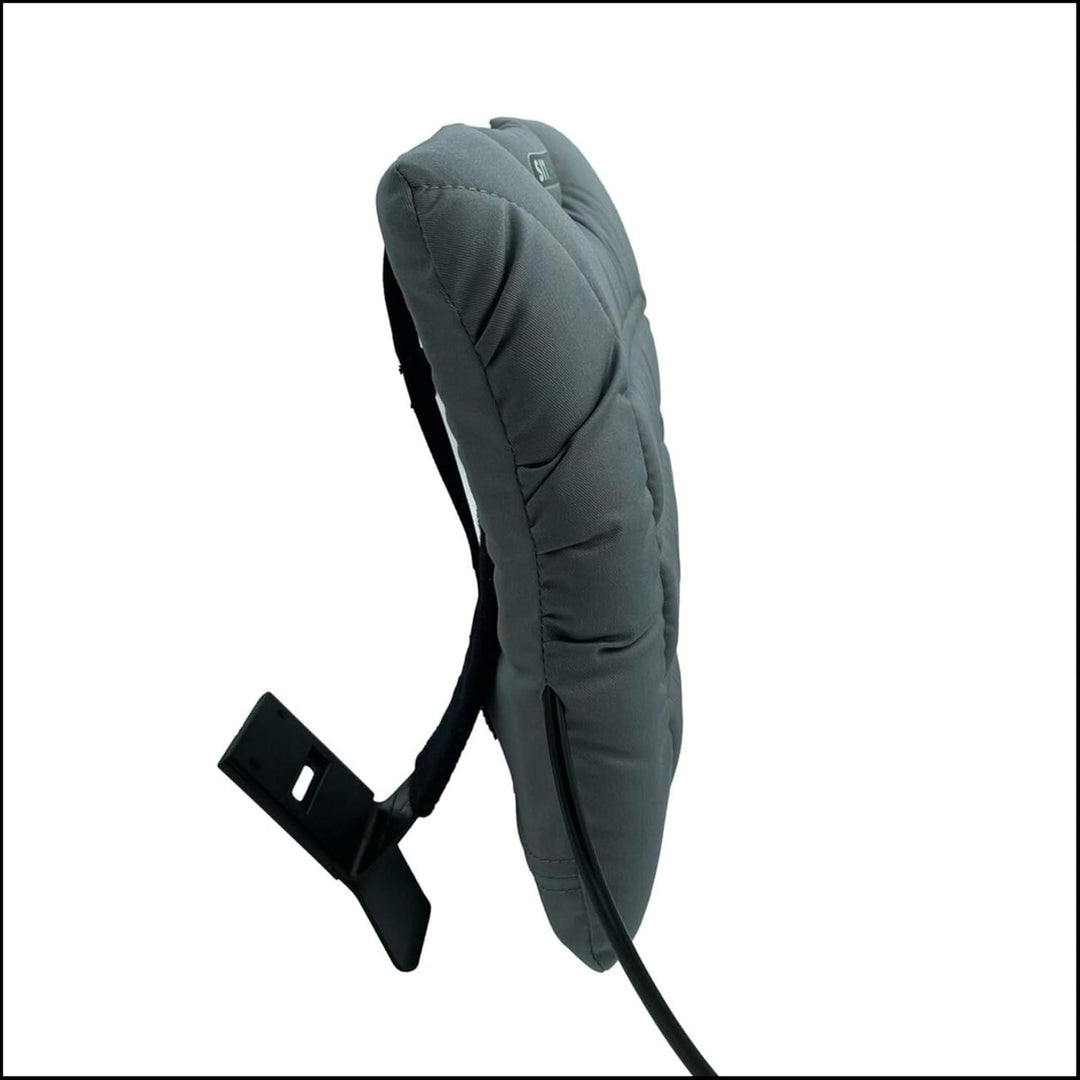 Sitback Air Universales Rückenstützkissen Stoff Grau, Stoff Grau
