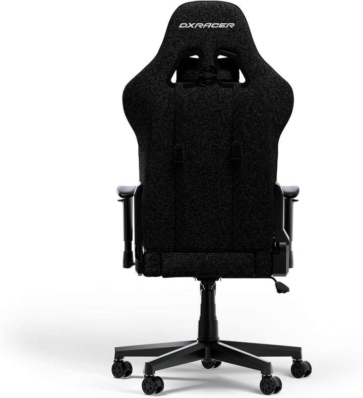 DXRacer Prince L Schwarz Stoff das Orginal Gaming Stuhl, Schreibtischstuhl, Bürostuhle, Office Chair