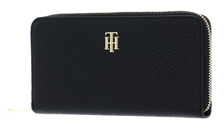 Tommy Hilfiger Damen TH Element Large ZA Reisezubehör-Bi-Fold-Polyester Brieftasche, Black
