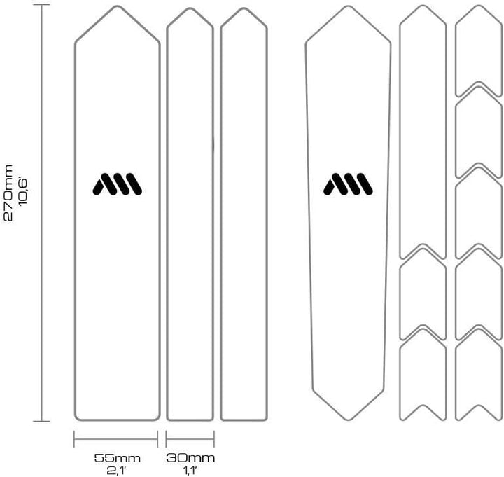 All Mountain Style AMS Frame Guard Gravel/Road - Protects Your Bike from Scratches and Dings Sterrat