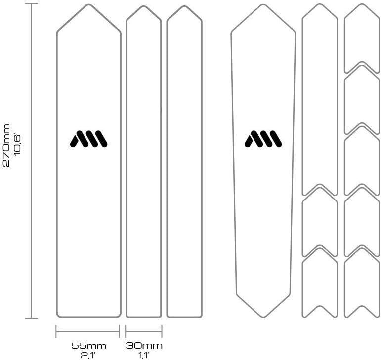 All Mountain Style AMS Frame Guard Gravel/Road - Protects Your Bike from Scratches and Dings Sterrat