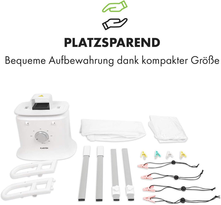 Klarstein ShirtButler Deluxe automatisches Trocken- und Bügelgerät, 2-in-1: Trocknen und bügeln, 125