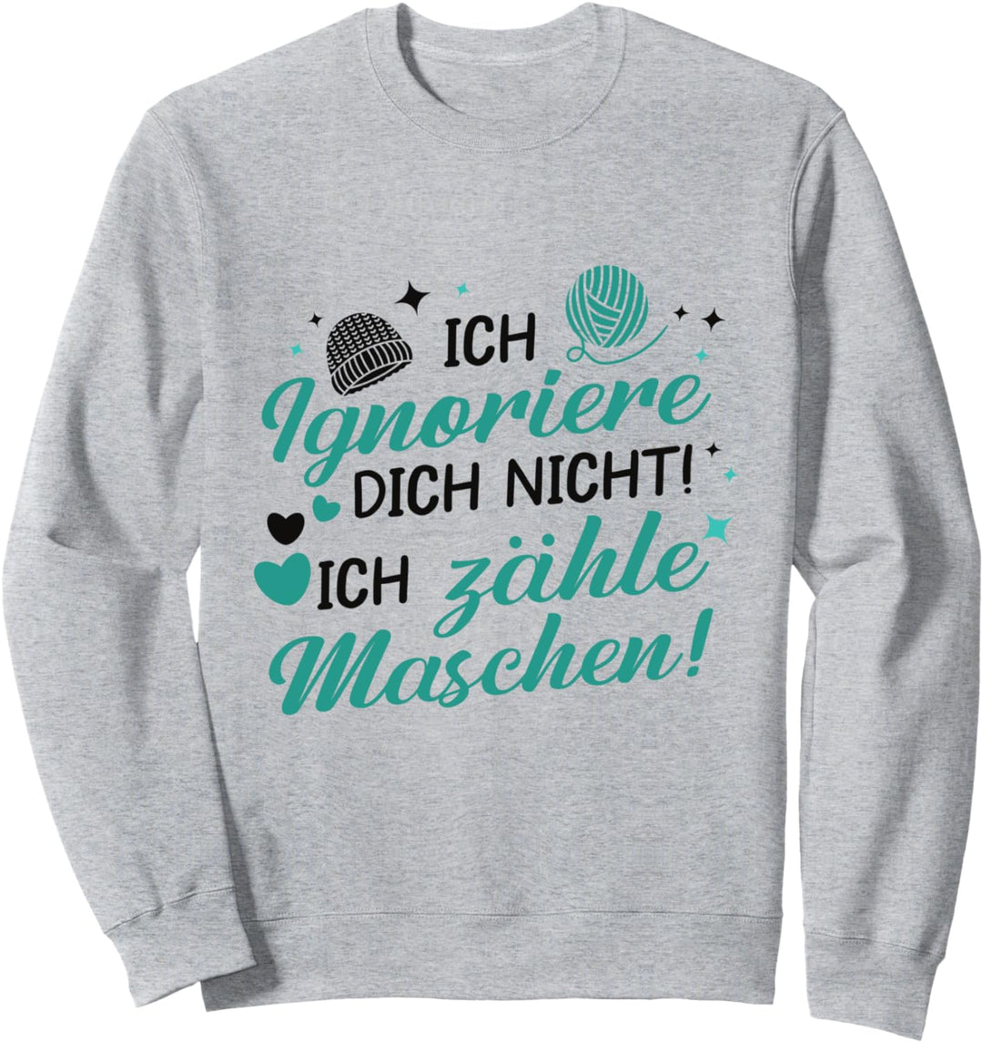 Schöner Wolle Spruch für Näherinnen - Häkeln Sweatshirt