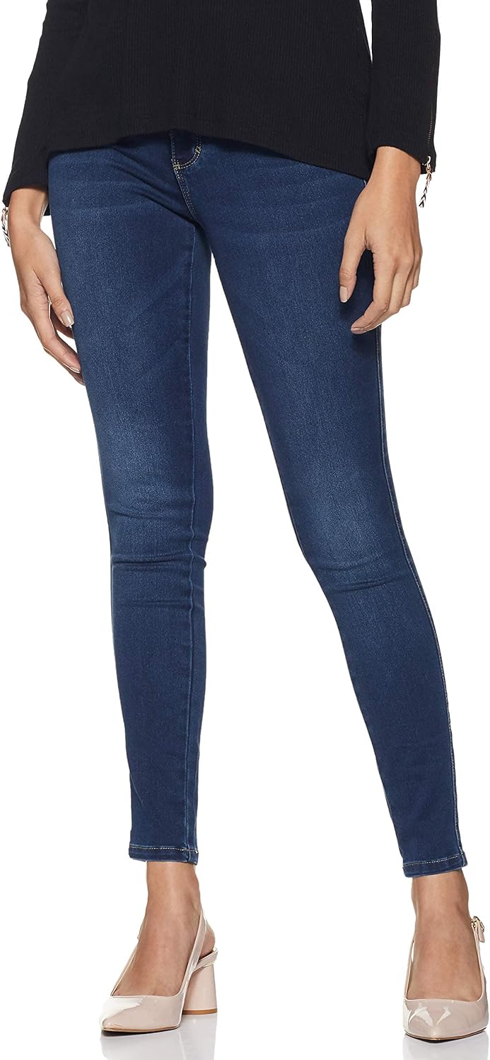 ONLY Female Skinny Jeans ONLROYAL Hohe Taille Skinny Fit Jeans XS / 34L Dark Blue Denim, XS / 34L Da