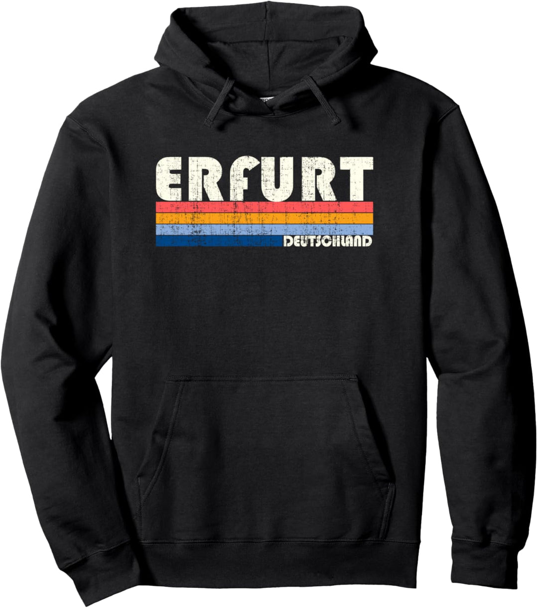 Retro Vintage 70er 80er Jahre Stil Erfurt, Deutschland Pullover Hoodie