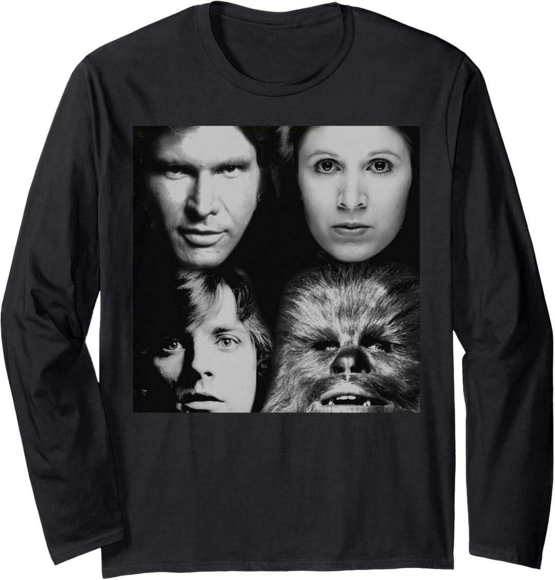 Star Wars Four Faces Langarmshirt