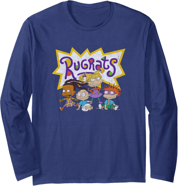 Rugrats Vintage Group Shot Logo Langarmshirt