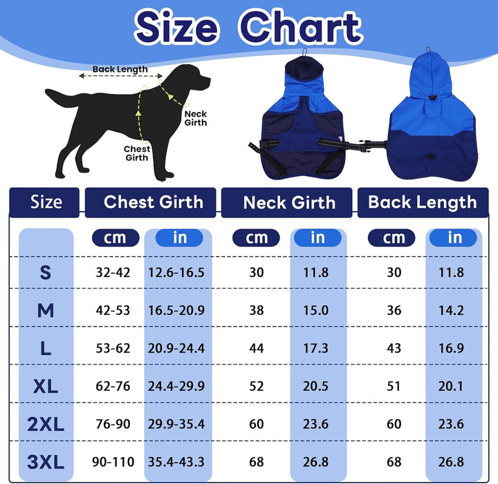 Hunde Regenmantel Kleine Hunde, Wasserdichter Hundemantel mit Kapuze Regenmantel Kleiner Hund Wasser