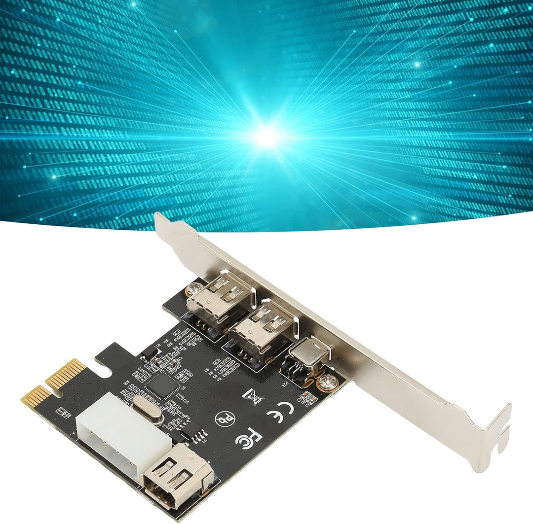 2,5 Gbit/s Hochgeschwindigkeits PCIE 1X auf 1394A Firewire Karte, IEEE 1394 PCI Express Controller 4