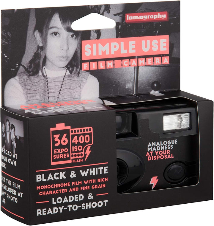 Lomography Einfach zu bedienende, wiederladbare Kamera-Schwarz-Weiss-Film