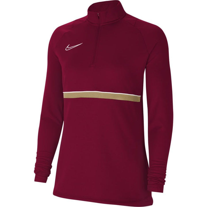 NIKE Damen Dri-fit Academy 21 Trainings-Sweatshirt XS Team Red/White/Jersey Gold/White, XS Team Red/