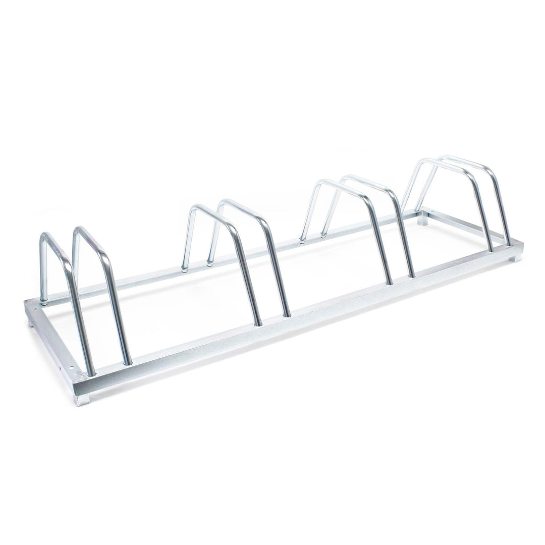 Fahrradständer für 4 Räder 124 x 39,5 x 19,5 cm verzinkt und für Wandmontage