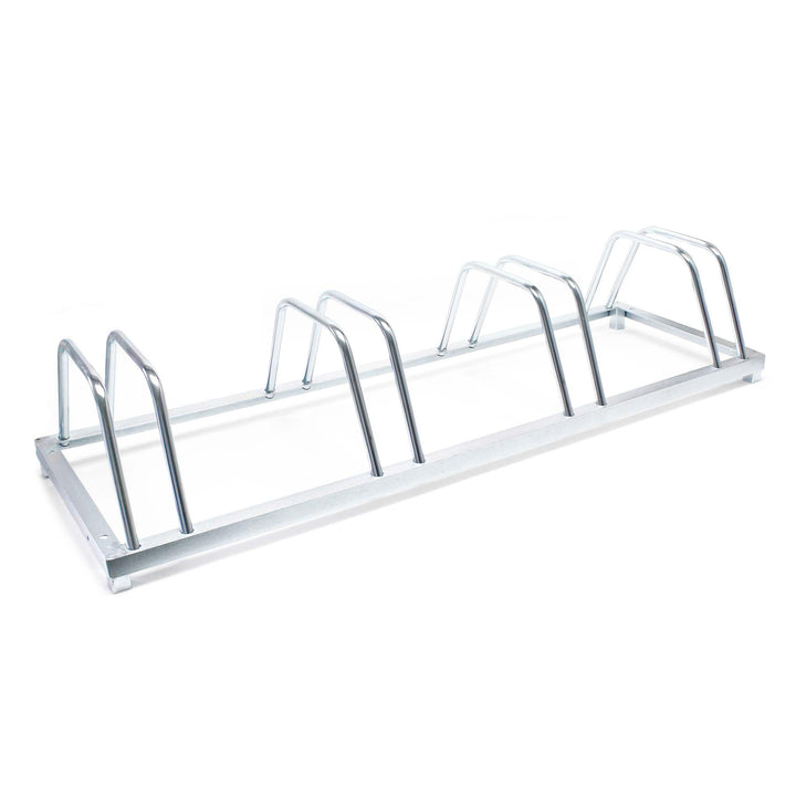 Fahrradständer für 4 Räder 124 x 39,5 x 19,5 cm verzinkt und für Wandmontage