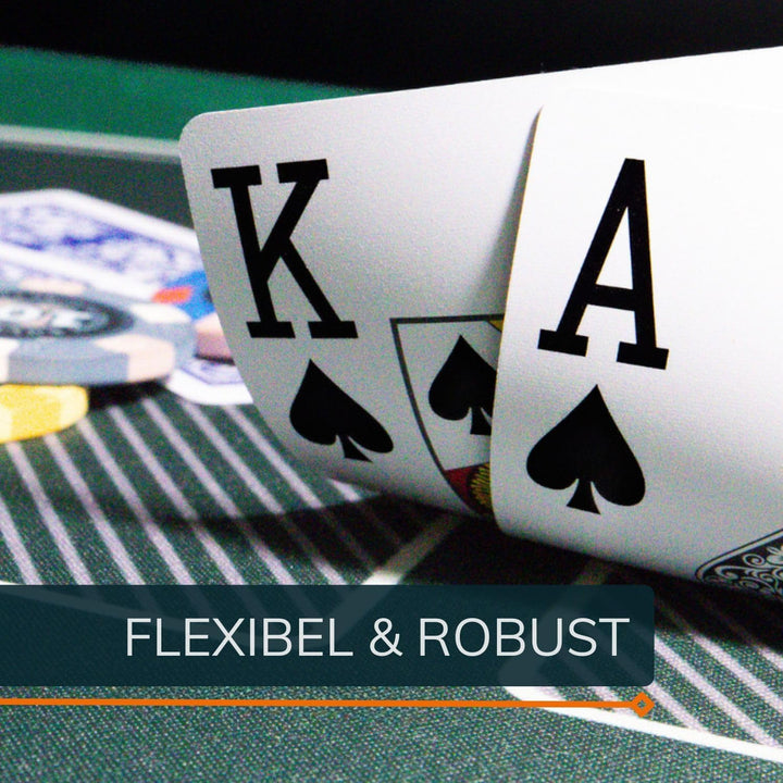 Bullets Playing Cards, 2X 54 Plastik Pokerkarten, Doppelpack, 4 Eckzeichen, Jumbo-Index, inklusive C