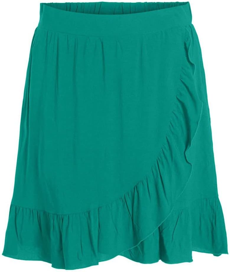 Vila Damen Vipaya Wrap Hw Short Skirt/Su-Noos Rock 36 Alhambra, 36 Alhambra