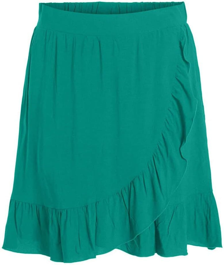 Vila Damen Vipaya Wrap Hw Short Skirt/Su-Noos Rock 36 Alhambra, 36 Alhambra