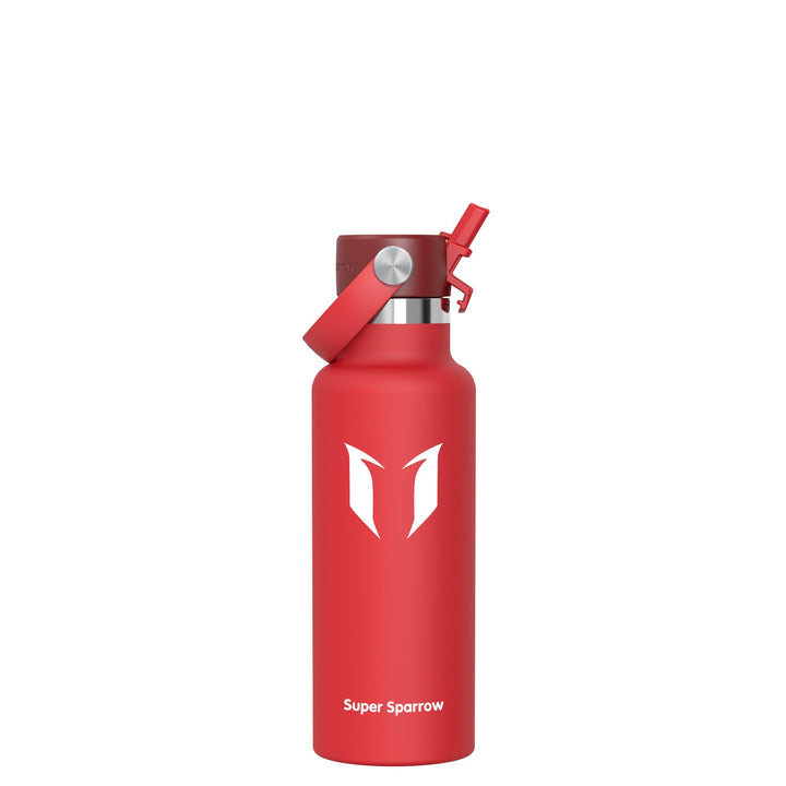 Super Sparrow Trinkflasche Edelstahl - Thermobecher - 350ml, 500ml, 750ml, 1L, 1.2L - FlipFlow Trink