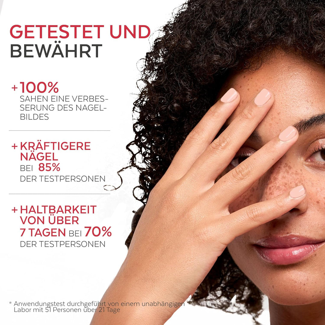 PODERM - TEEBAUM-NAGELLACK COLOR CARE Zartrosa - verbessert das Aussehen für die gelbe oder brüchige